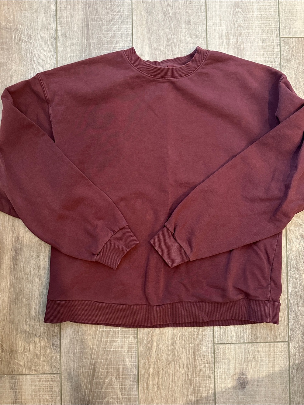 SKIMS Crewneck Sweatshirt - Burgundy